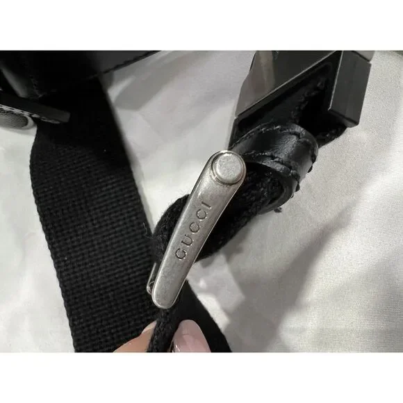 Gucci Techno Web Stripe Belt Bag W/Duster & Authenticity Retail $1400